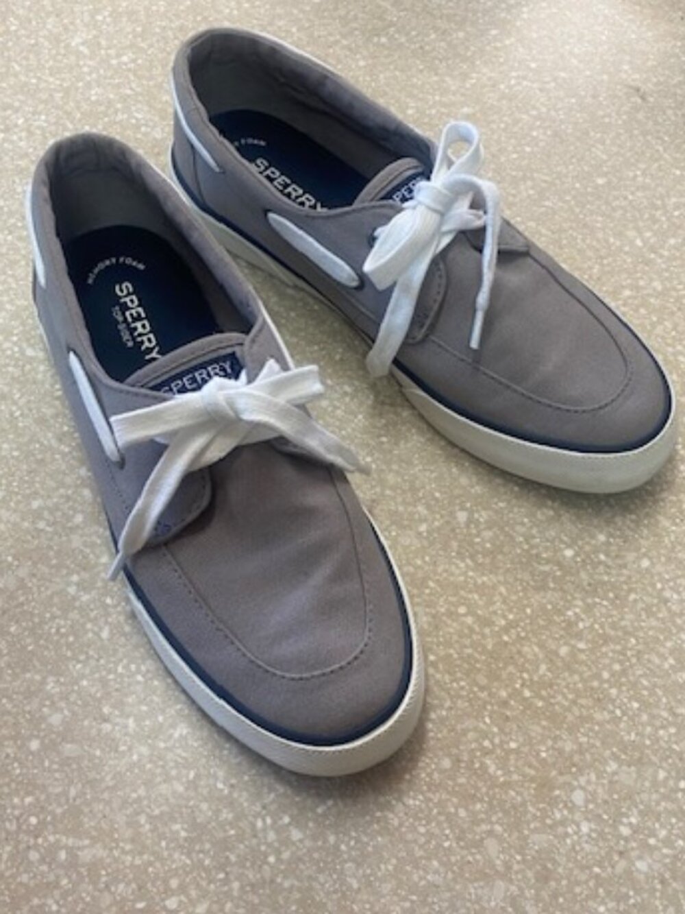 Sperry Top-Sider Gray Canvas Boat Shoes Sneakers - Women’s 9.5